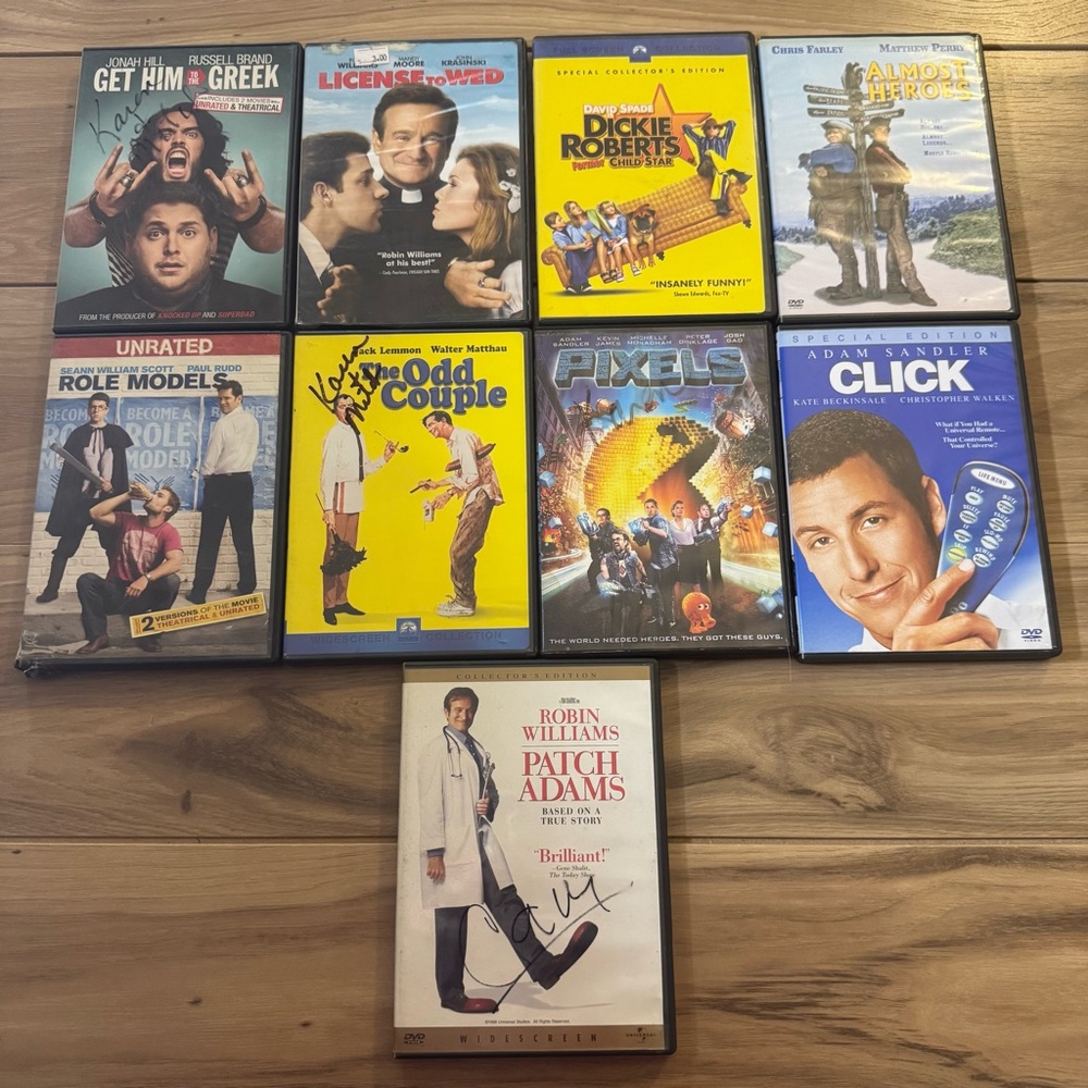 Binge-Watch Comedy DVD Lot - 9 Movies - Slapstick Favorites Untested Media